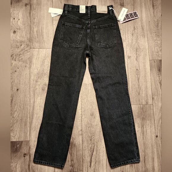 Aritzia Denim Forum The Joni High Rise Loose Fit Denim Jean Black Wash Size 24 - Picture 4 of 10